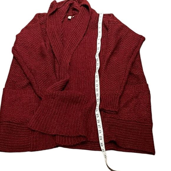 Pilcro Anthropologie Burgundy Heavy Weight Cardigan Sweater, Size M, NWT - Picture 5 of 10